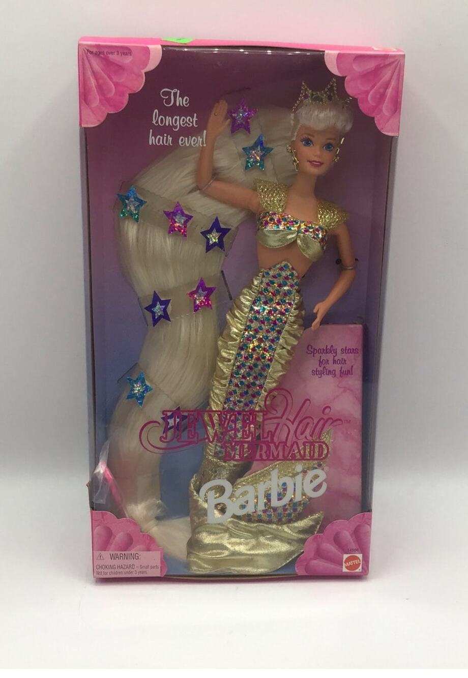 Vintage 1995 Jewel Hair Mermaid Barbie Longest Hair Ever NRFB Mattel 1458